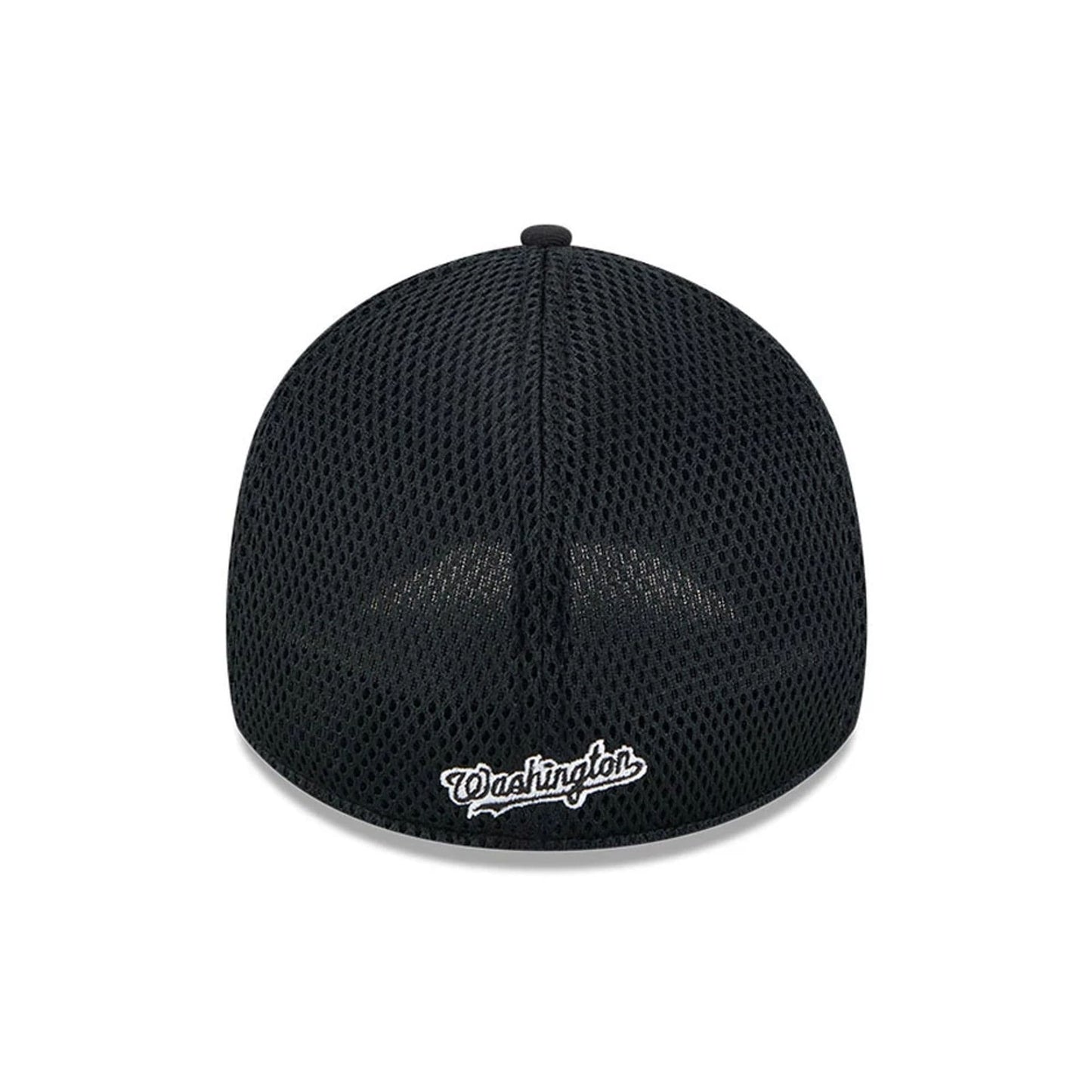 Pictured is this MLB Evergreen Neo Washington Nationals 39THIRTY Stretch Fit cap in black. 2