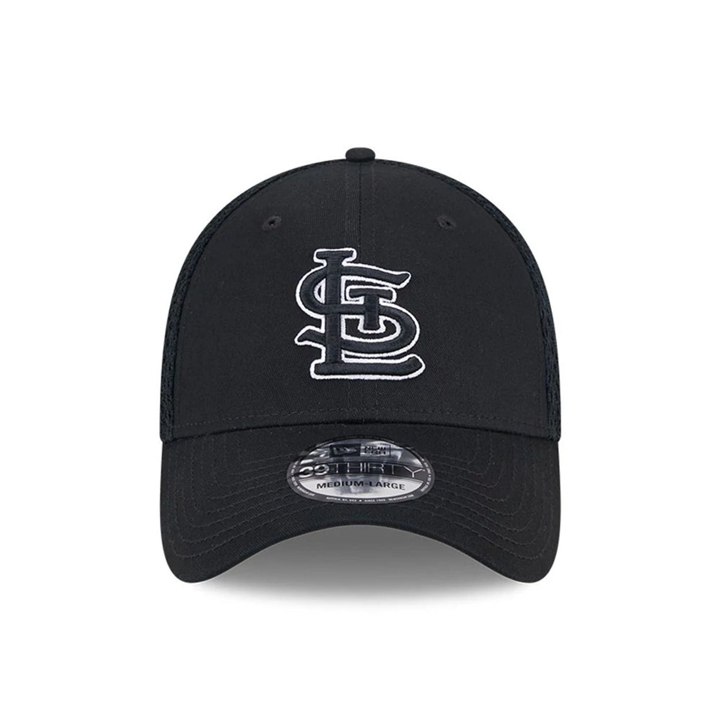 Pictured is this MLB Evergreen Neo St. Louis Cardinals 39THIRTY Stretch Fit cap in black. 3