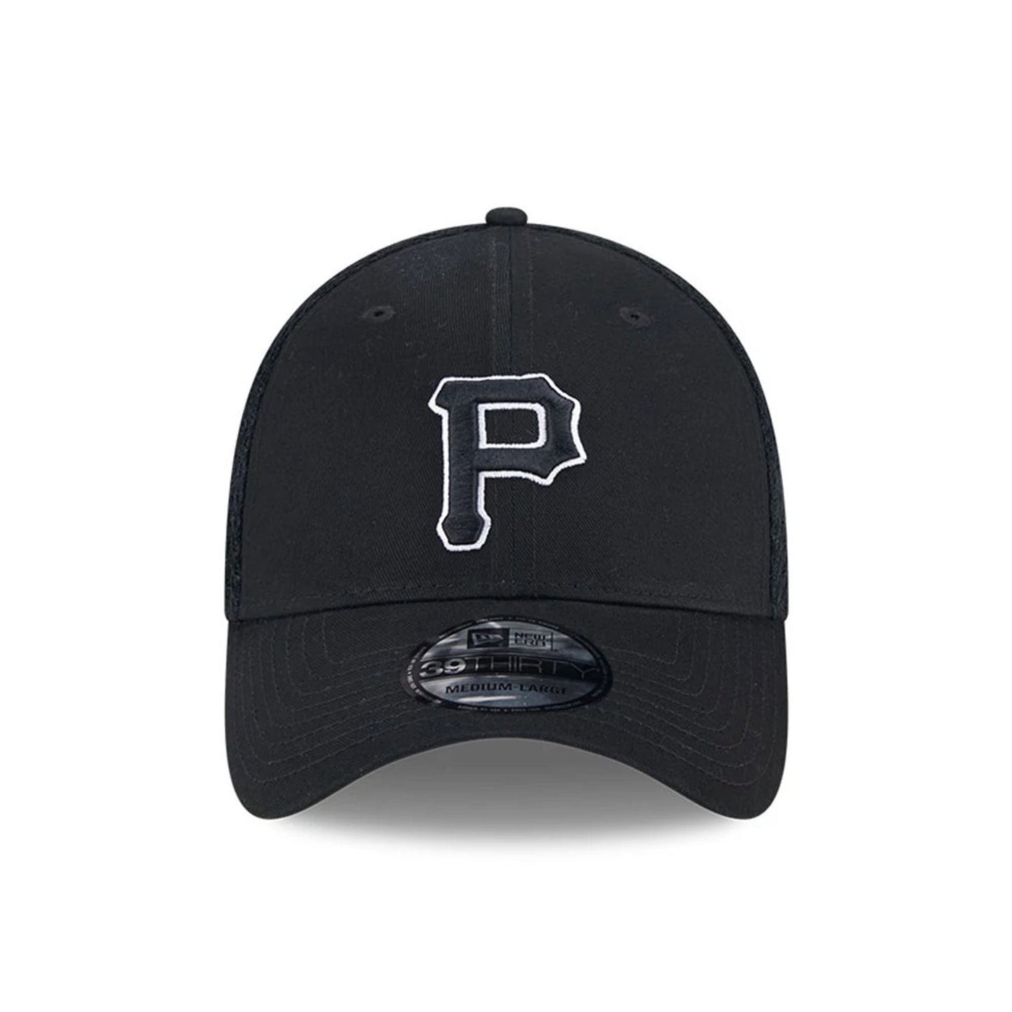 Pictured is this MLB Evergreen Neo Pittsburgh Pirates 39THIRTY Stretch Fit cap in black. 3