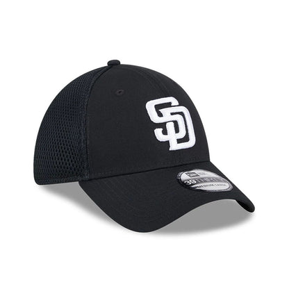 Pictured is this MLB Evergreen Neo San Diego Padres 39THIRTY Stretch Fit cap in black. 4