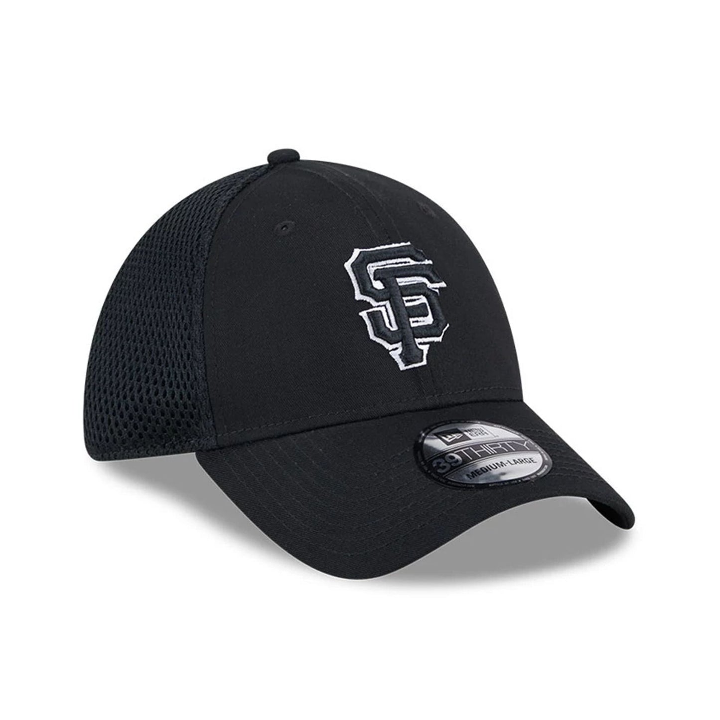 Pictured is this MLB Evergreen Neo San Francisco Giants 39THIRTY Stretch Fit cap in black. 4