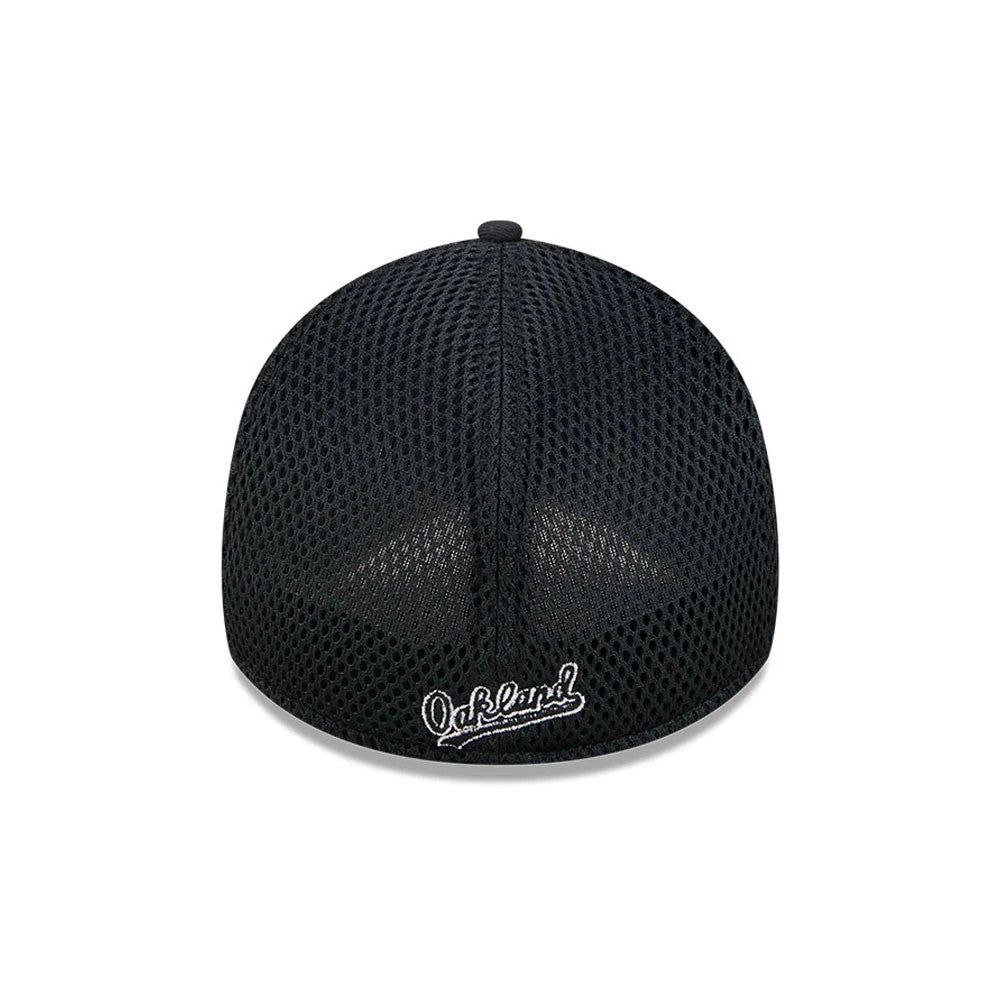 Pictured is this MLB Evergreen Neo Athletics 39THIRTY Stretch Fit cap in black. 4