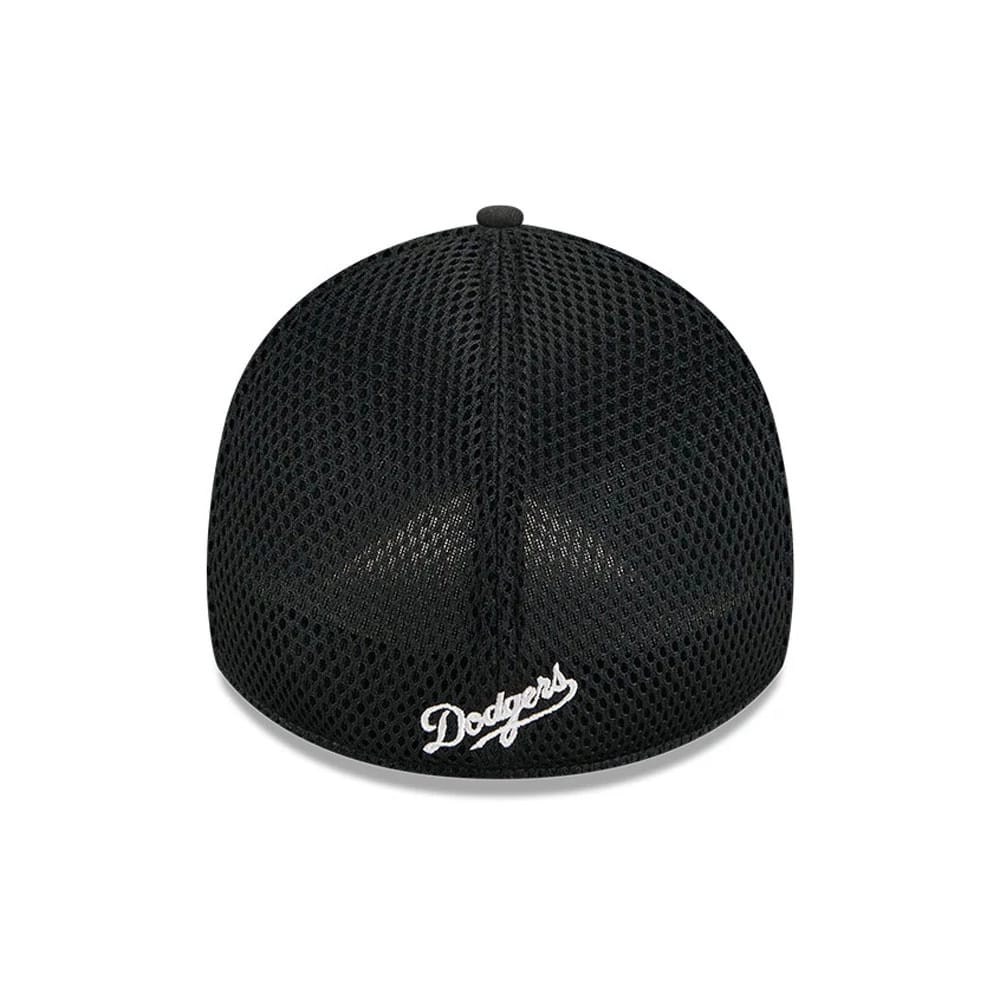 Pictured is this MLB Evergreen Neo LA Dodgers 39THIRTY Stretch Fit cap in black. 2
