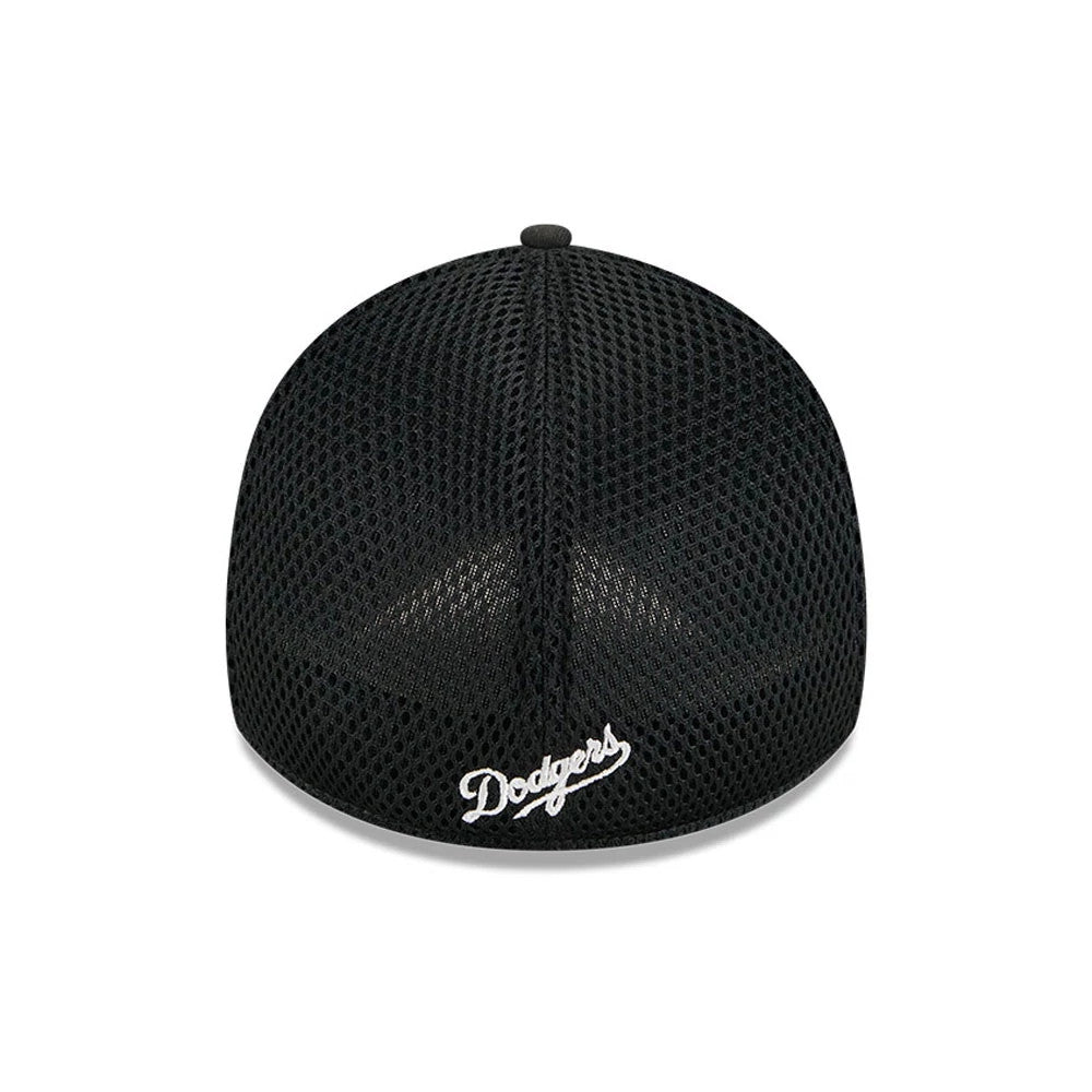 Pictured is this MLB Evergreen Cooperstown LA Dodgers 39THIRTY Stretch Fit cap in black. 2