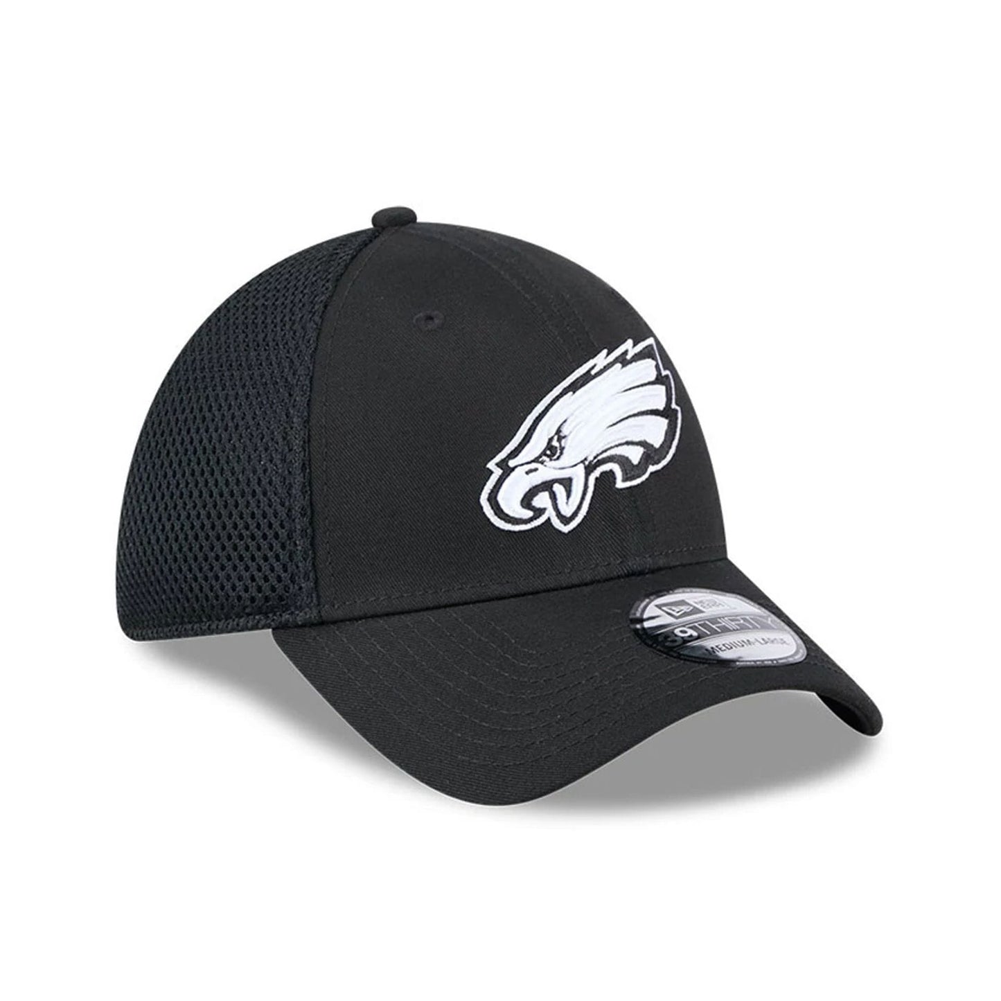 Pictured is this NFL Evergreen Neo Philadelphia Eagles 39THIRTY Stretch Fit cap in black. 4