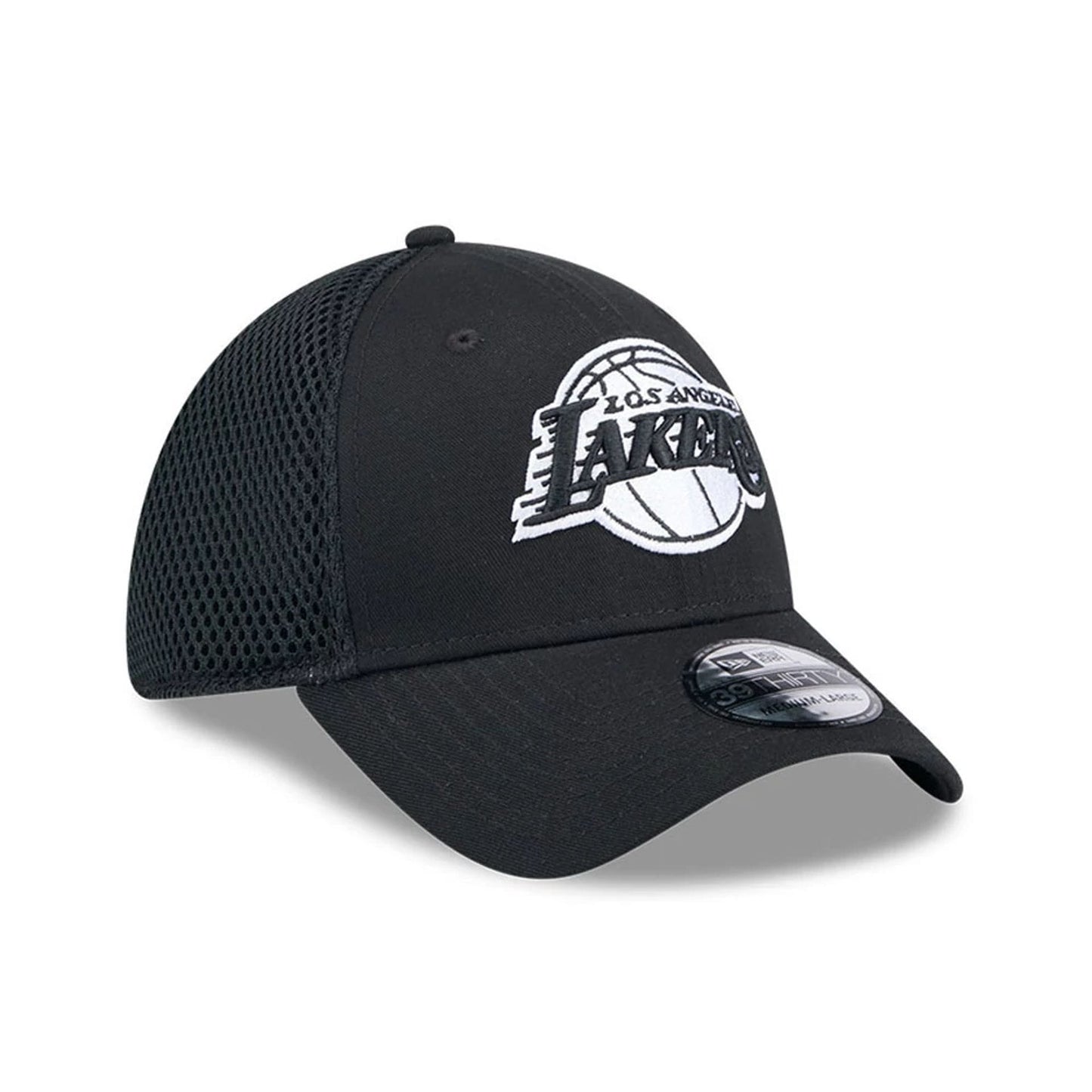 Pictured is this NBA Evergreen Neo LA Lakers 39THIRTY Stretch Fit cap in black. 4