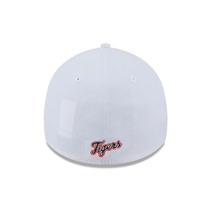 Pictured is this MLB Evergreen Detroit Tigers 39THIRTY Stretch Fit cap in white. 4