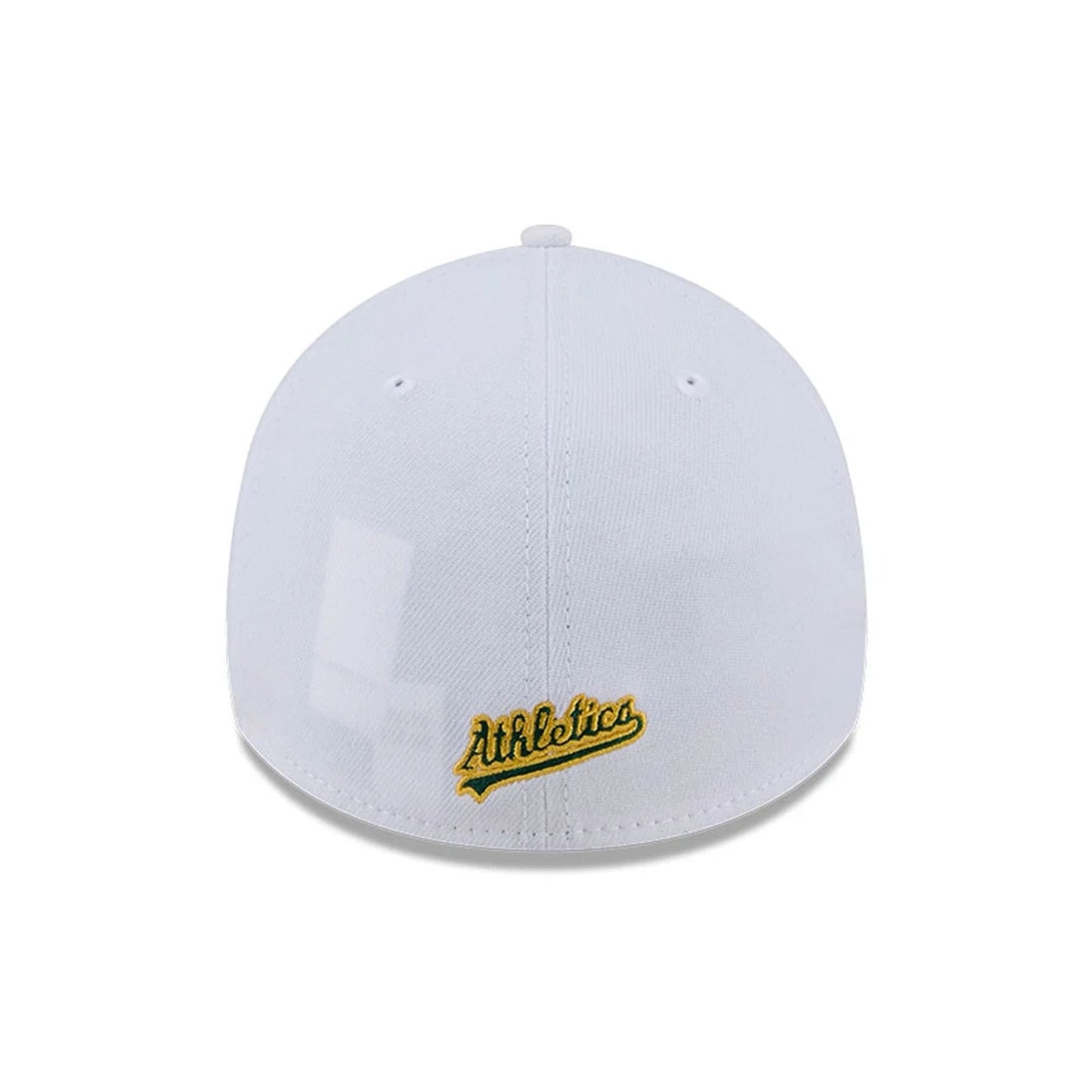 Pictured is this MLB Evergreen Athletics 39THIRTY Stretch Fit cap in white. 4