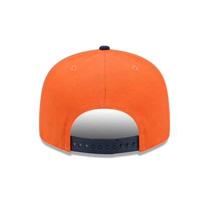 Pictured is this NFL Evergreen Denver Broncos 9FIFTY Snapback cap in orange. 7