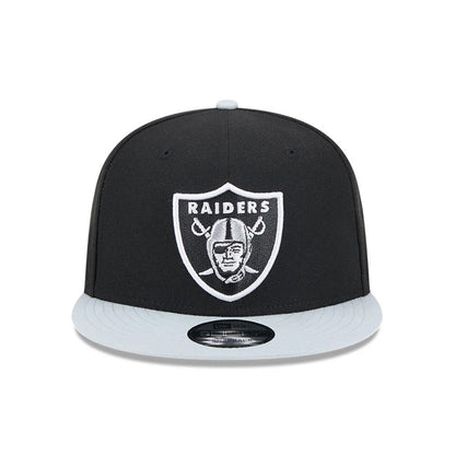 Pictured is this NFL Evergreen Las Vegas Raiders 9FIFTY Snapback cap in black. 2