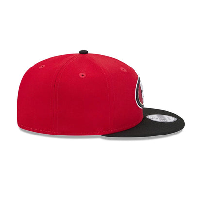 Pictured is this NFL Evergreen San Francisco 49ers 9FIFTY Snapback cap in red. 7