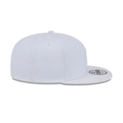 Pictured is this MLB Evergreen Boston Red Sox 9FIFTY Snapback cap in white. 6