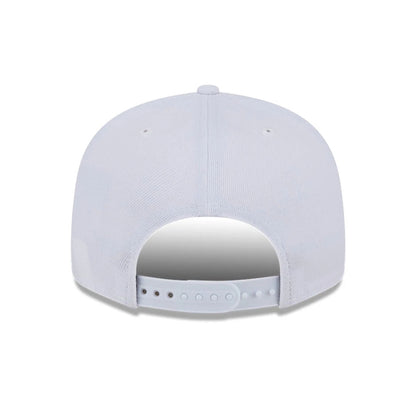 Pictured is this MLB Evergreen Athletics 9FIFTY Snapback cap in white. 7