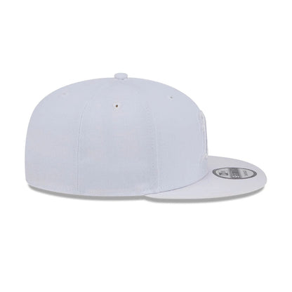 Pictured is this MLB Evergreen Athletics 9FIFTY Snapback cap in white. 6