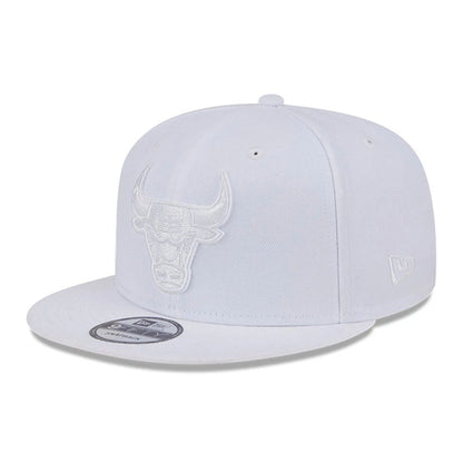 Pictured is this NBA Evergreen Chicago Bulls 9FIFTY Snapback cap in white. 8