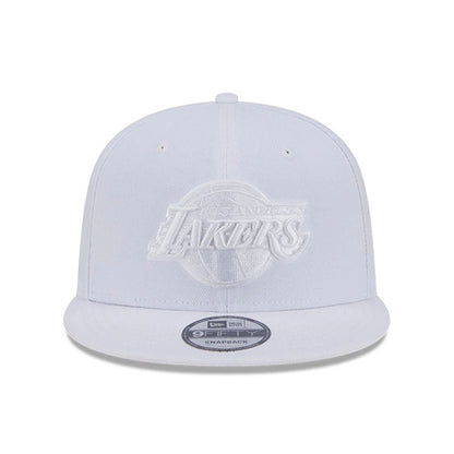 Pictured is this NBA Evergreen LA Lakers 9FIFTY Snapback cap in white. 3