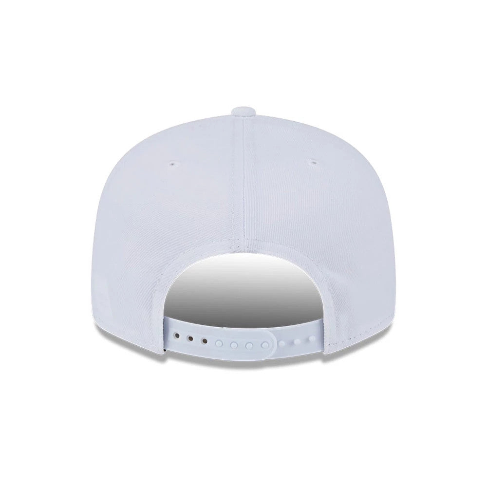 Pictured is this NFL Evergreen Las Vegas Raiders 9FIFTY Snapback cap in white. 7