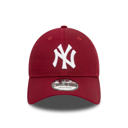 This is a New York Yankees League Essential Dark Red 9TWENTY Adjustable Cap 4