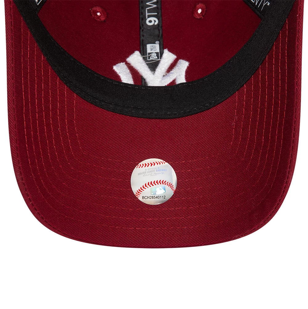 This is a New York Yankees League Essential Dark Red 9TWENTY Adjustable Cap 3