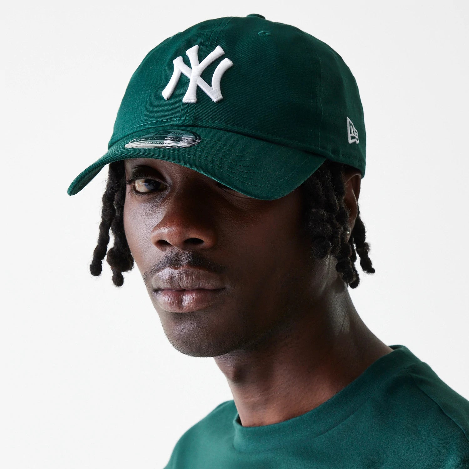 This is a New York Yankees League Essential Dark Green 9TWENTY Adjustable Cap 4