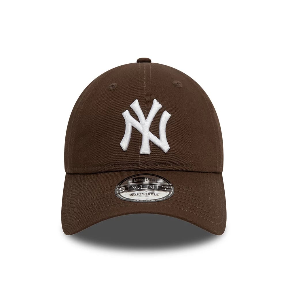 This is a New York Yankees League Essential Dark Brown 9TWENTY Adjustable Cap 6