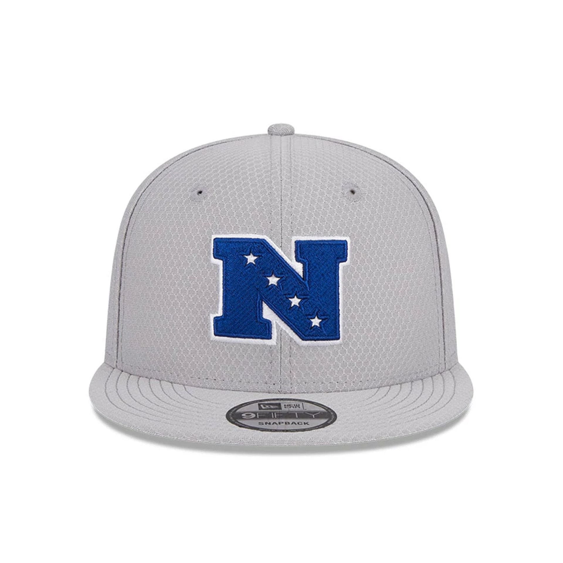 Pictured is this NFL Pro Bowl 2025 NFC Logo 9FIFTY Snapback Adjustable cap in grey. 2