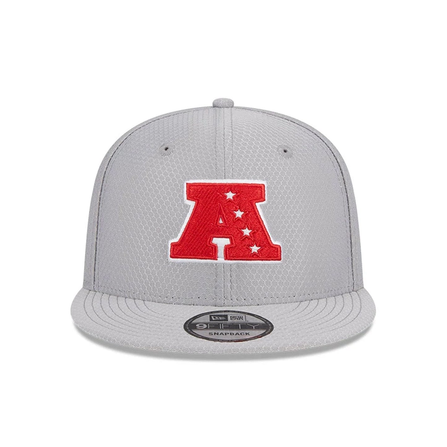 Pictured is this NFL Pro Bowl 2025 AFC Logo 9FIFTY Snapback Adjustable cap in grey. 2