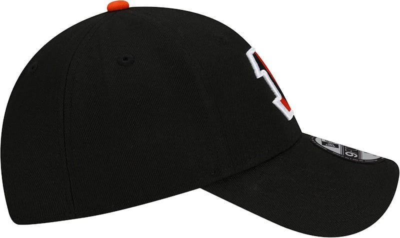 This is a Cincinnati Bengals Youth NFL The League Black 9FORTY Adjustable Cap 5