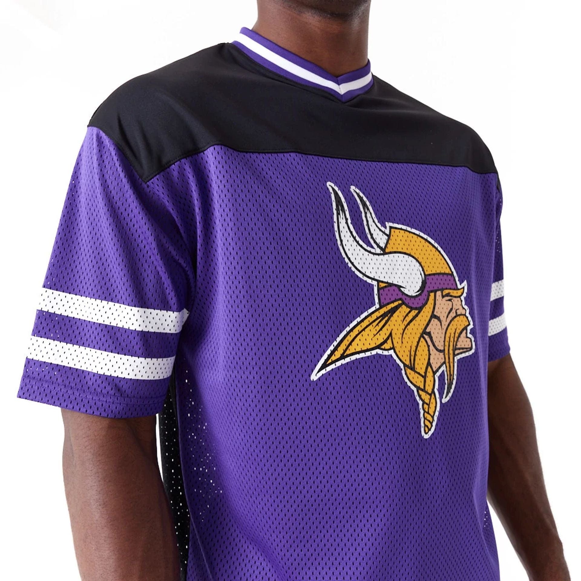 Minnesota Vikings NFL Wordmark Graphic Purple T Shirt New Era Cap UK