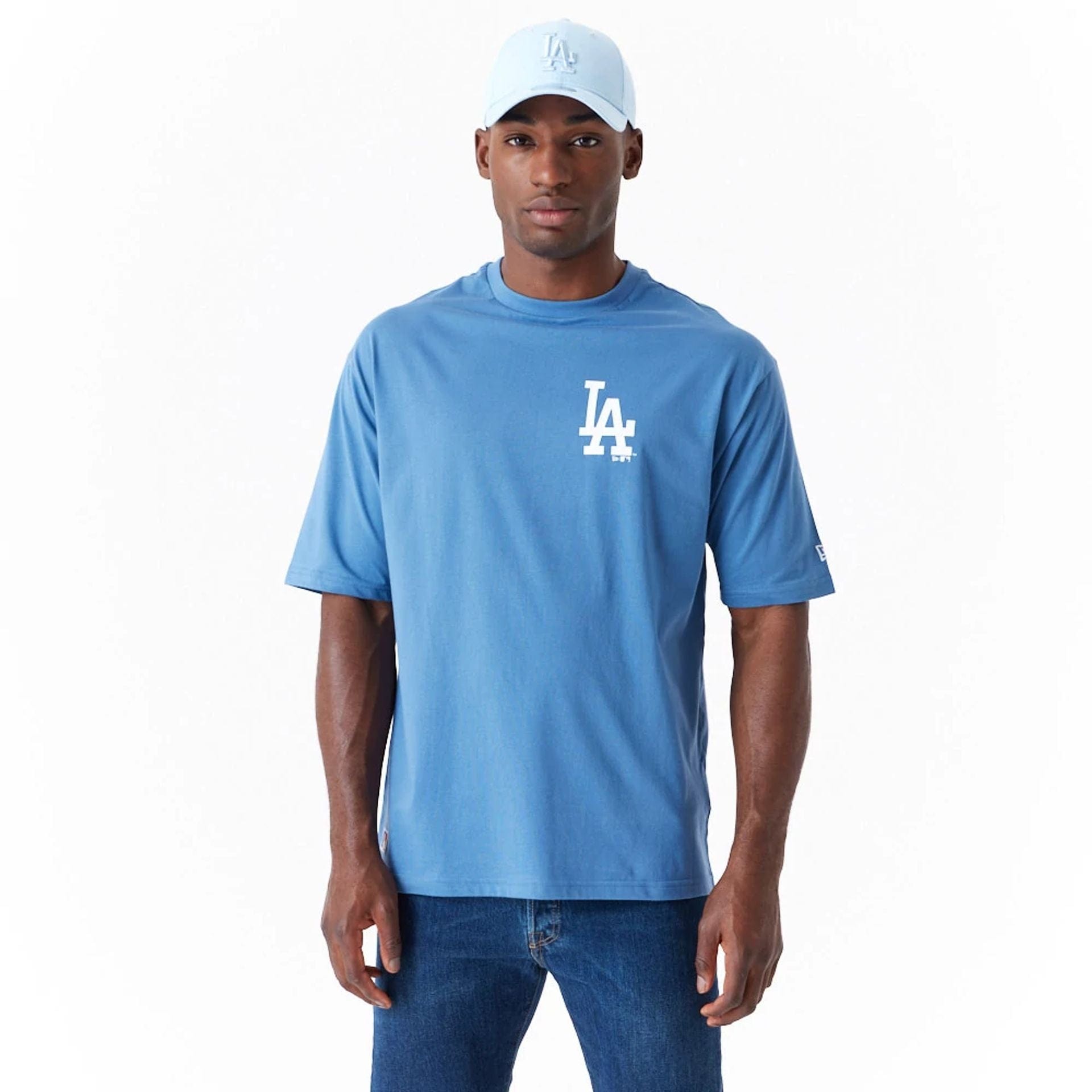 LA Dodgers MLB World Series Blue Oversized T Shirt New Era Cap UK