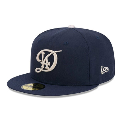 This is a LA Dodgers MLB City Connect 2025 Dark Blue 59FIFTY Fitted Cap 3