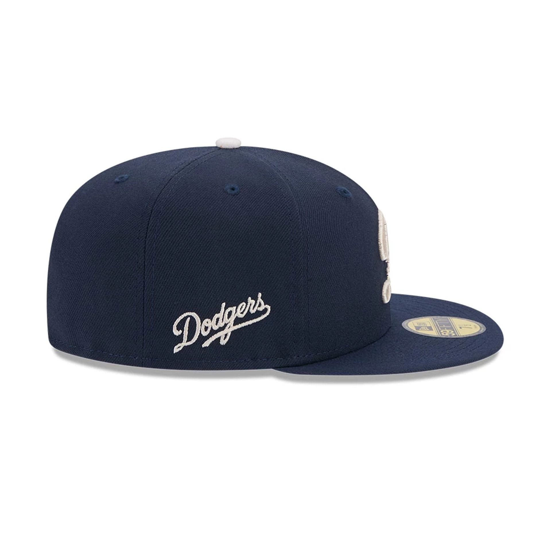 This is a LA Dodgers MLB City Connect 2025 Dark Blue 59FIFTY Fitted Cap 5