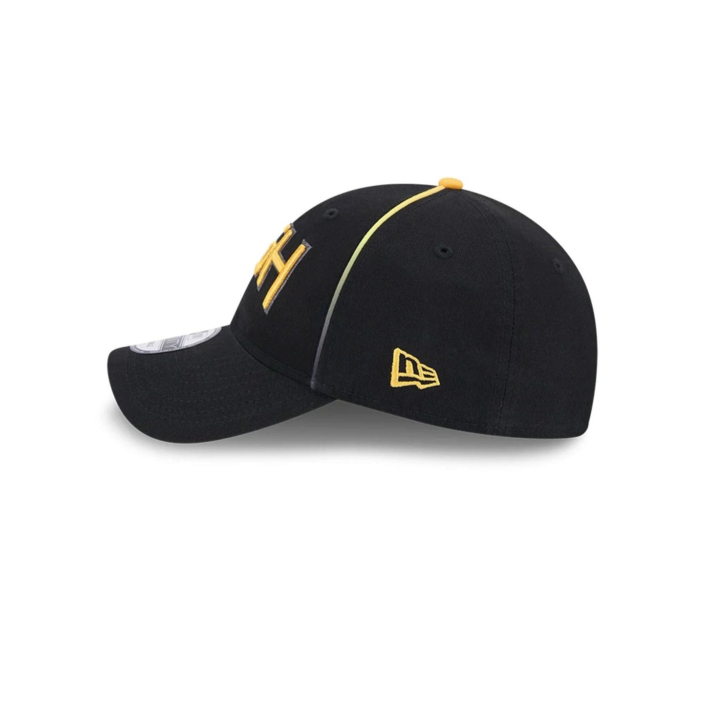 This is a Pittsburgh Pirates MLB City Connect 2025 Black 9TWENTY Adjustable Cap 5