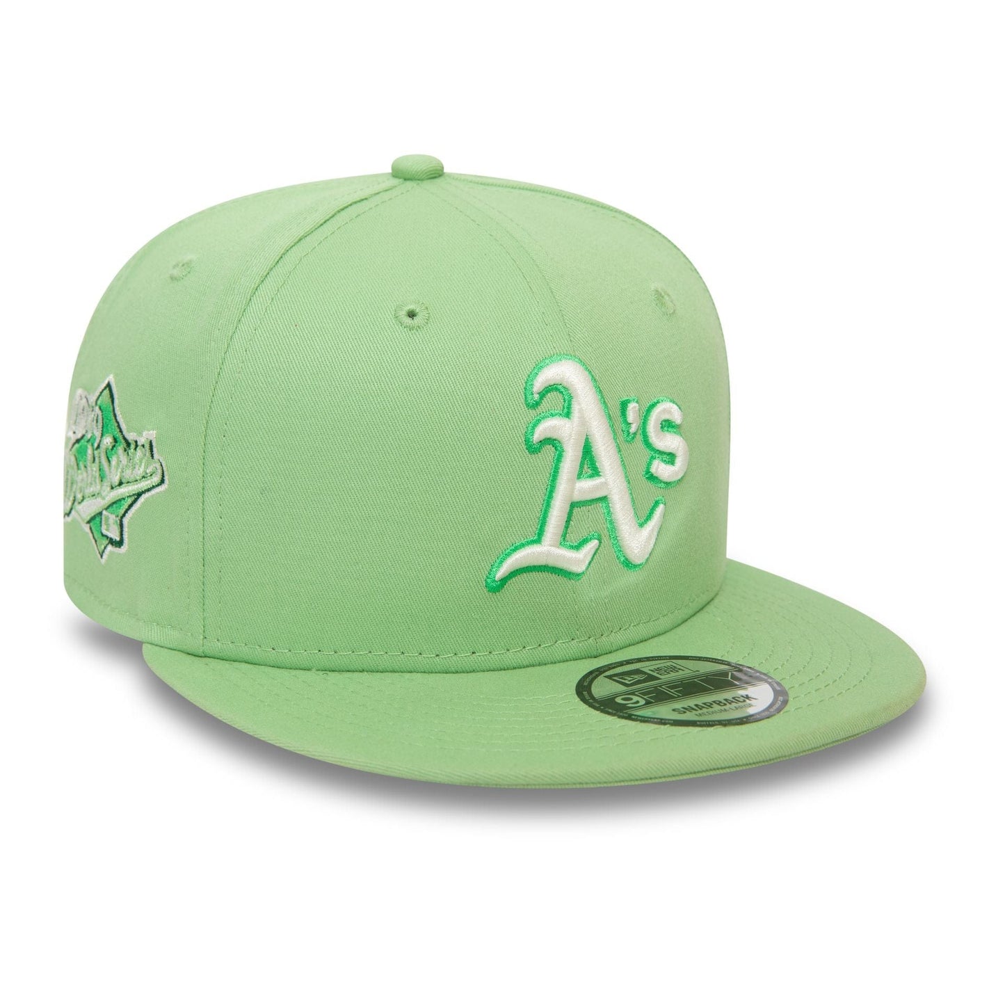 Oakland Athletics MLB Patch Bright Green 9FIFTY Snapback Cap New Era