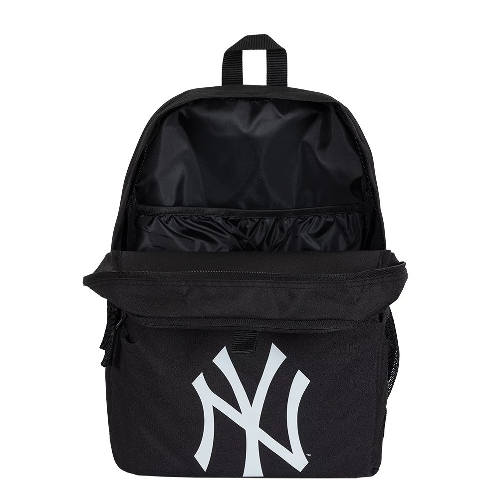 This is a New York Yankees MLB Multi Compartment Black Stadium Backpack 4