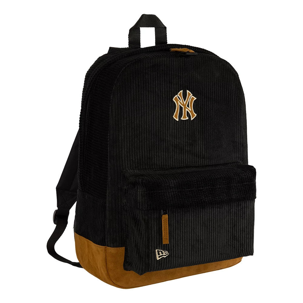 This is a New York Yankees Cord Black Stadium Backpack 3