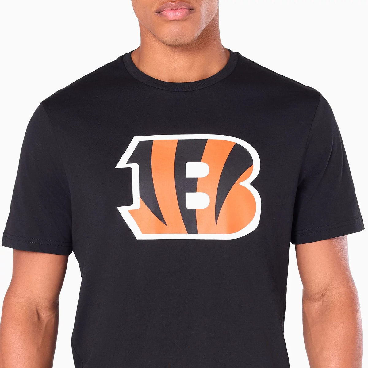 The Male model is wearing Cincinnati Bengals NFL Black T-Shirt 2