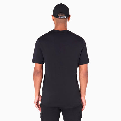 The Male model is wearing Baltimore Ravens NFL Black T-Shirt 7