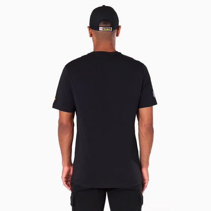 The Male model is wearing Pittsburgh Steelers NFL Black T-Shirt 7