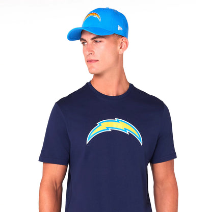 The Male model is wearing LA Chargers NFL Blue T-Shirt 6
