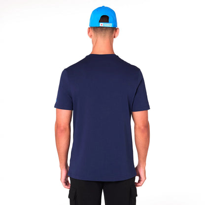 The Male model is wearing LA Chargers NFL Blue T-Shirt 2