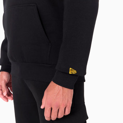 The Male model is wearing Pittsburgh Steelers NFL Black Pullover Hoodie 7