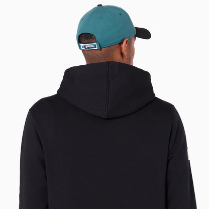 The Male model is wearing Philadelphia Eagles NFL Black Pullover Hoodie 7