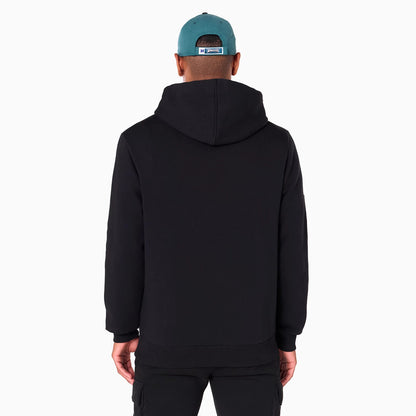 The Male model is wearing Philadelphia Eagles NFL Black Pullover Hoodie 2