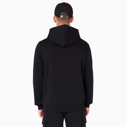 The Male model is wearing Cincinnati Bengals NFL Black Pullover Hoodie 7