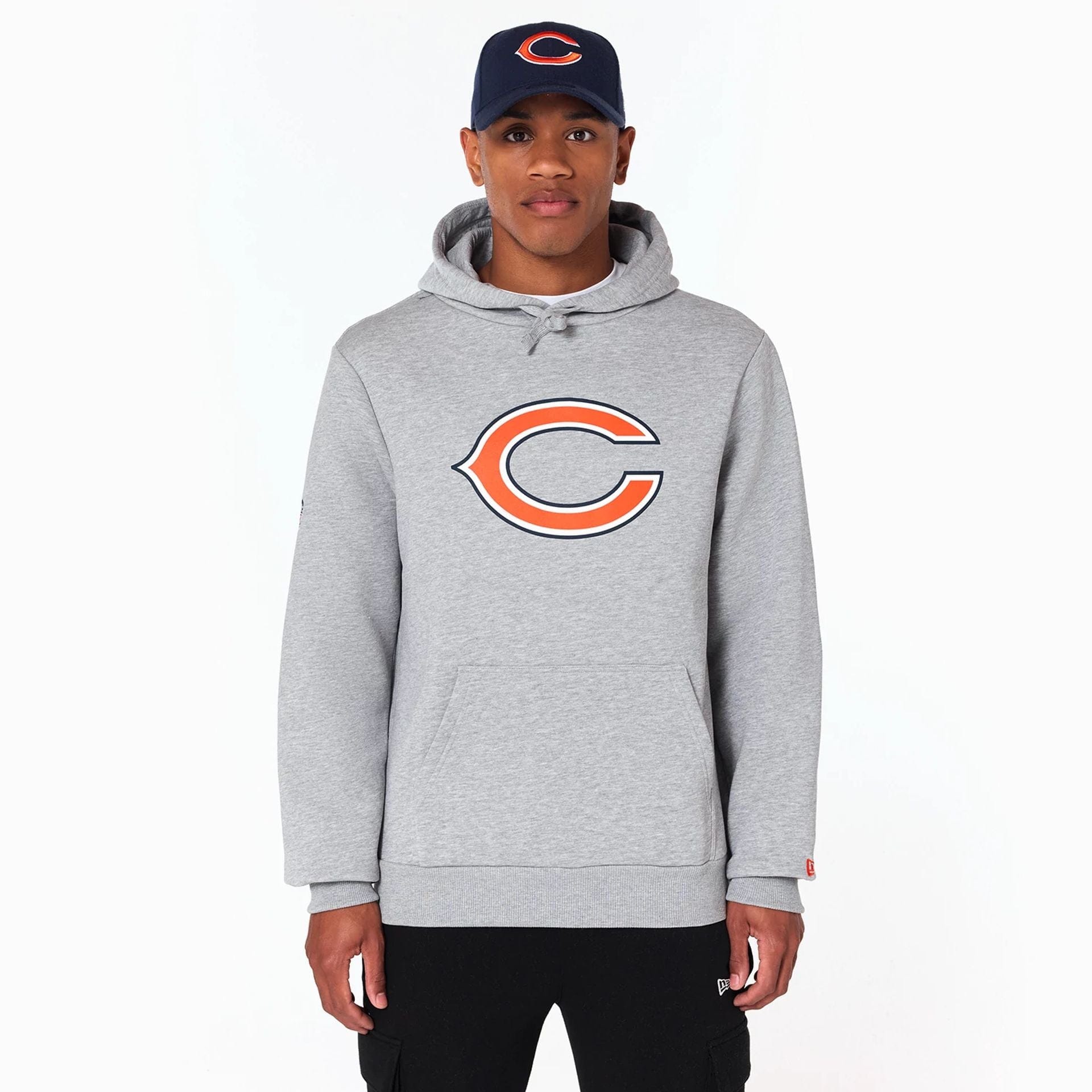 Chicago Bears NFL Grey Pullover Hoodie New Era Cap UK