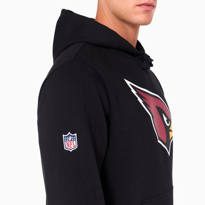 The Male model is wearing Arizona Cardinals NFL Black Pullover Hoodie 7