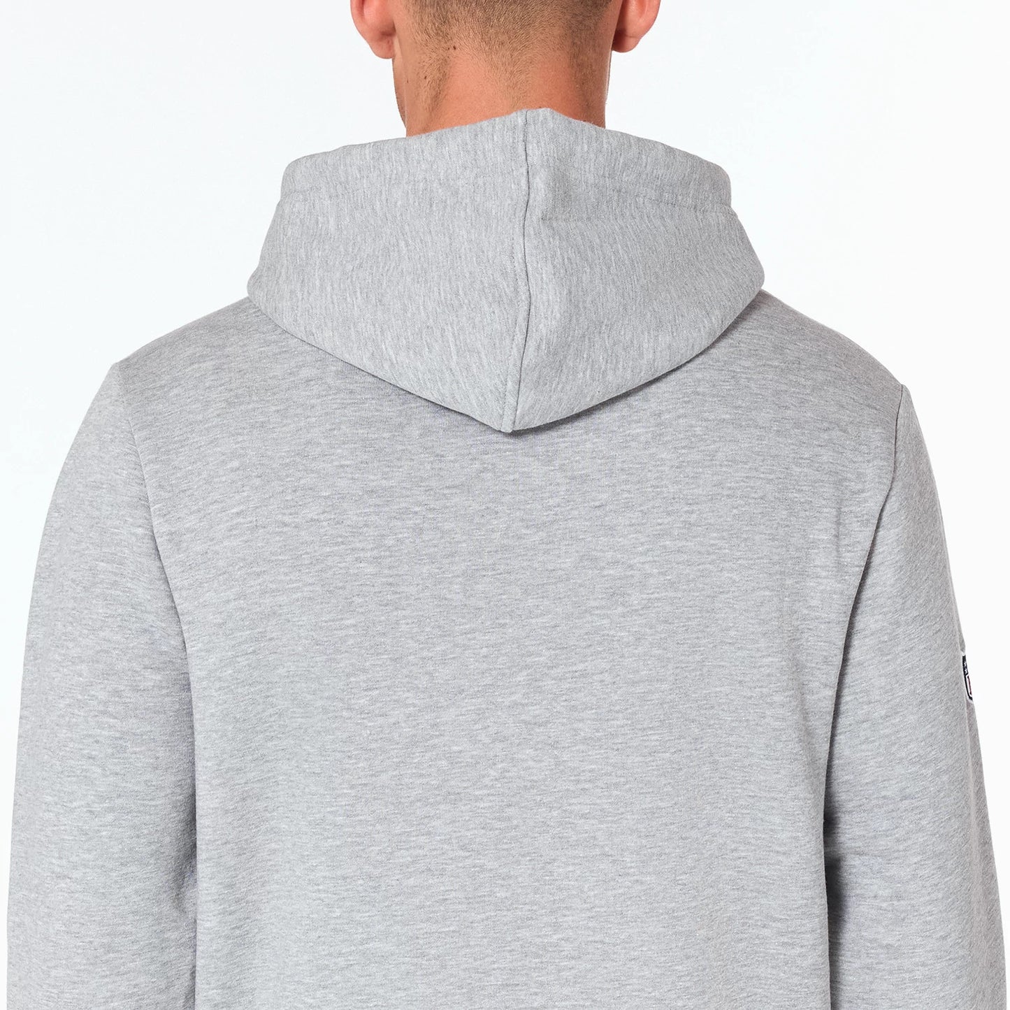 The Male model is wearing Washington Commanders NFL Grey Pullover Hoodie 5