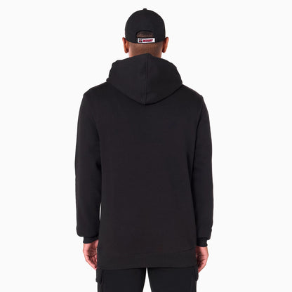 The Male model is wearing Miami Heat NBA Black Pullover Hoodie 6