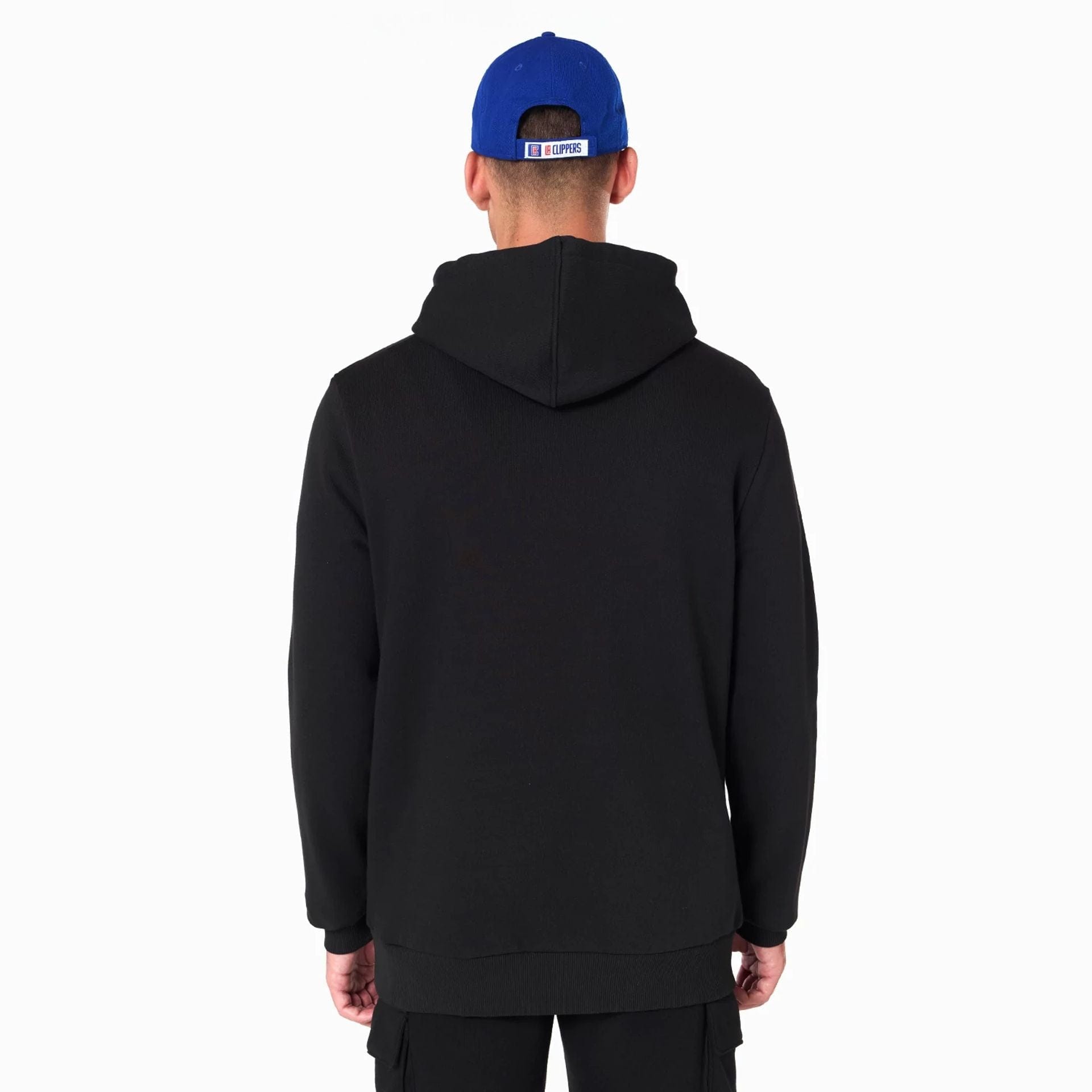 The Male model is wearing LA Clippers NBA Black Pullover Hoodie 2